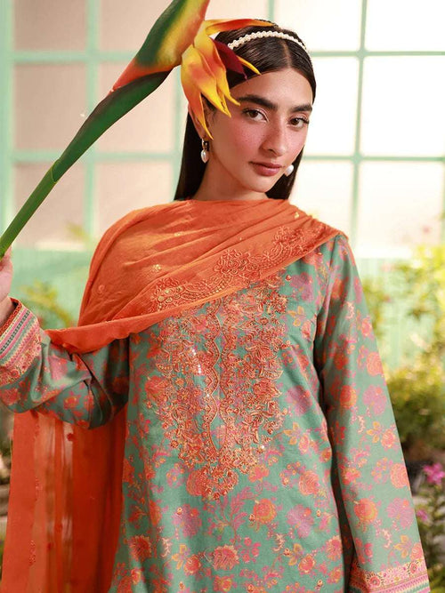 1 & Get 1 Free - LUXURY LAWN EMBROIDERED SUIT