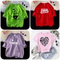 Pack of 4 Trendy Graphic Printed T-Shirts for Women – Stylish & Comfortable Summer Wear - 73656