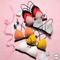 Girls Imported Pack Of 3 Front Open T-Shirt Bra