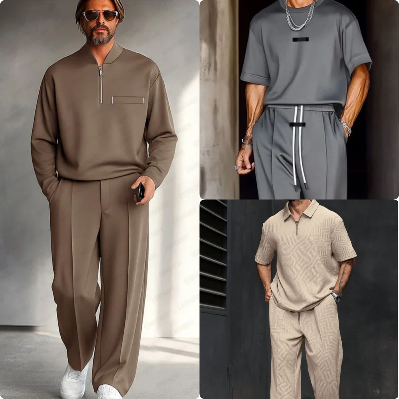 Pack of 3 old money Tracksuits for Men – Stylish & Comfortable