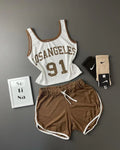 Los Angeles 91 Women's Premium Boxer Shorts Top Comfort & Style