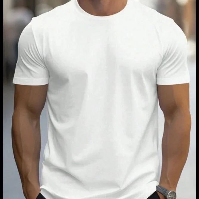 Men's Basic Solid Color T-Shirts.
