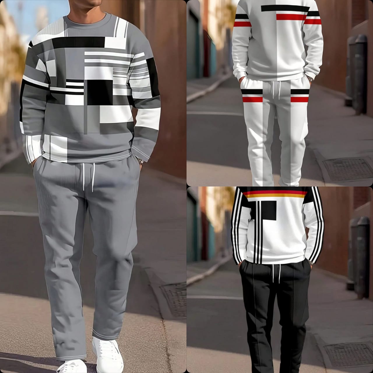 Pack of 3 Comfortable Tracksuits for Men – Winter Clearance Sale - #984782