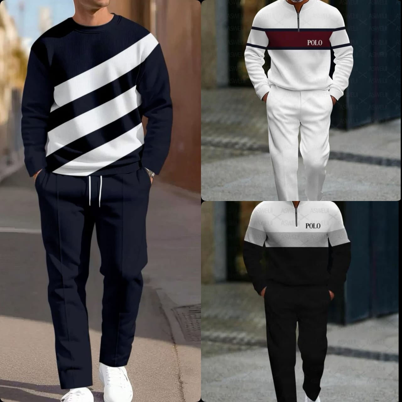 Pack of 3 Comfortable Tracksuits for Men – Winter Clearance Sale - #984788