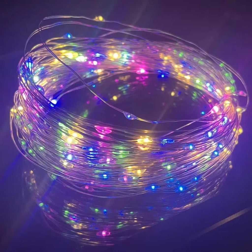 LED Fairy String Lights, Copper/Silver Wire, Waterproof, Battery Operated, Christmas, Wedding, Party Decor, Garland Lighting, String Lights