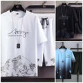 Pack of 3 Men's Summer Sports Suit Tracksuit - Short Sleeves T-Shirts 6534