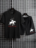 Mens Summer Shorts + T-Shirt Set - SS2 - Black Black